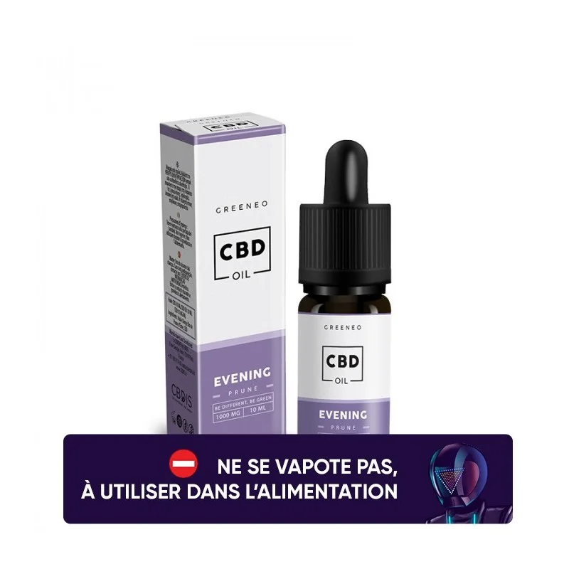 Huile de CBD Evening Oil - Greeneo pas cher Huile de CBD Evening Oil - Greeneo pas cher