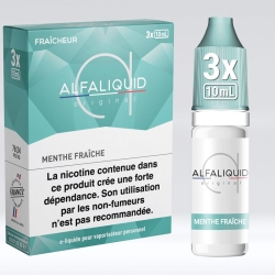 Tripack Menthe Fraiche 30 ml (3x10 ml) - Alfaliquid pas cher