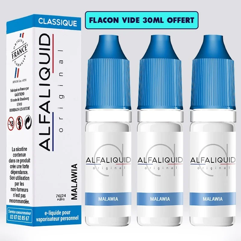 Malawia 30 ml - Alfaliquid pas cher Malawia 30 ml - Alfaliquid pas cher