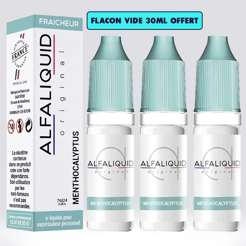 Menthocalyptus 30 ml - Alfaliquid pas cher Menthocalyptus 30 ml - Alfaliquid pas cher