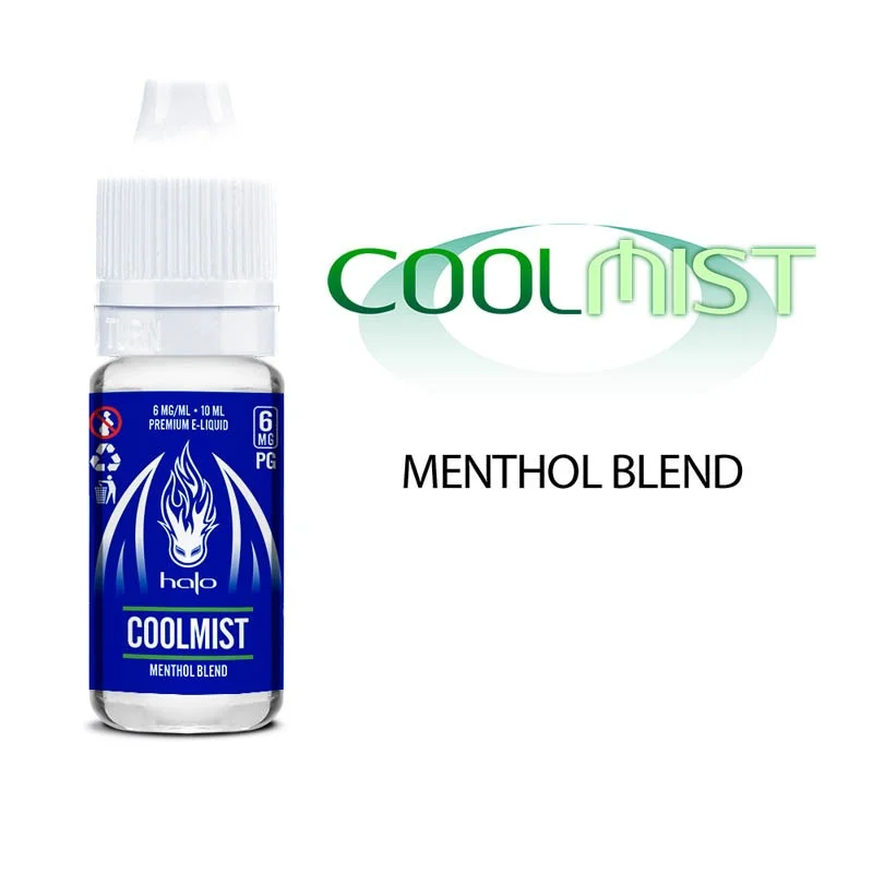 Coolmist Menthol 10ml - Halo pas cher Coolmist Menthol 10ml - Halo pas cher