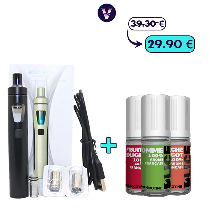 Pack Ego Aio Fruité 3mg - Fumeur occasionnel pas cher Pack Ego Aio Fruité 3mg - Fumeur occasionnel pas cher