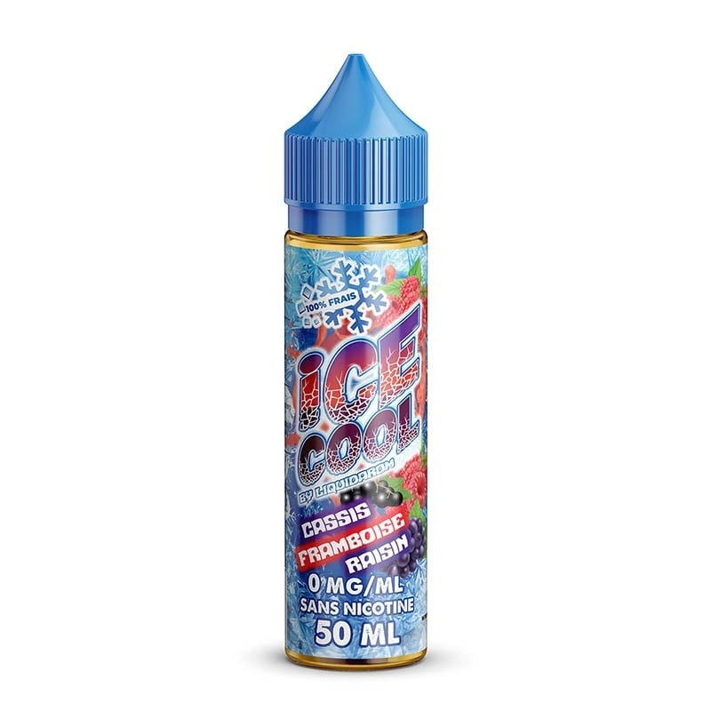 e-liquide Cassis Framboise Raisin 50 ml - Ice Cool By LiquidArom pas cher