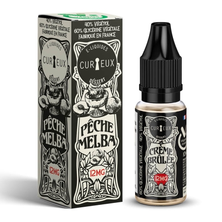 e-liquide Pêche Melba 10 ml - Curieux pas cher