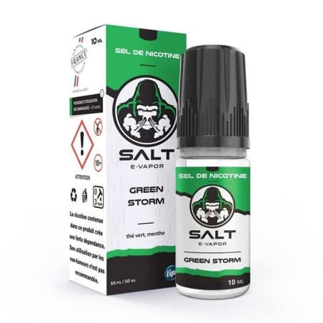 Thé Vert Menthe (Green Storm) Sel de Nicotine 10 ml - Le French Liquide pas cher