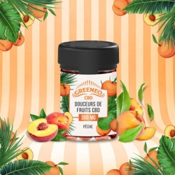 Bonbons Pêche CBD - Douceurs de Fruits Greeneo Alimentaire CBD pas cher