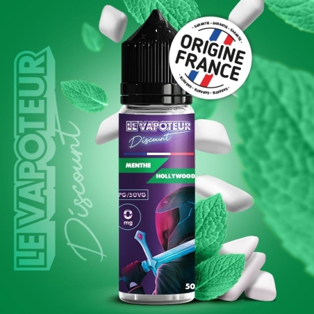 Menthe Hollywood 50 ml - Le Vapoteur Discount pas cher Menthe Hollywood 50 ml - Le Vapoteur Discount pas cher