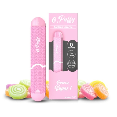 E.Puffy Bonbon Licorne - E.Tasty pas cher E.Puffy Bonbon Licorne - E.Tasty pas cher