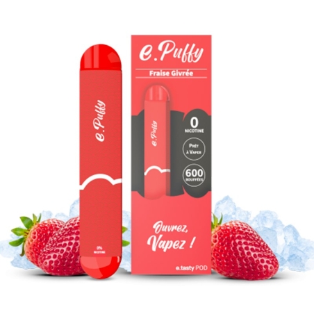 E.Puffy Fraise Givrée - E.Tasty pas cher E.Puffy Fraise Givrée - E.Tasty pas cher