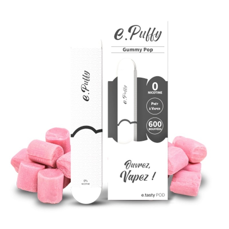 E.Puffy Gummy Pop - E.Tasty Puff, la cigarette électronique jetable pas cher