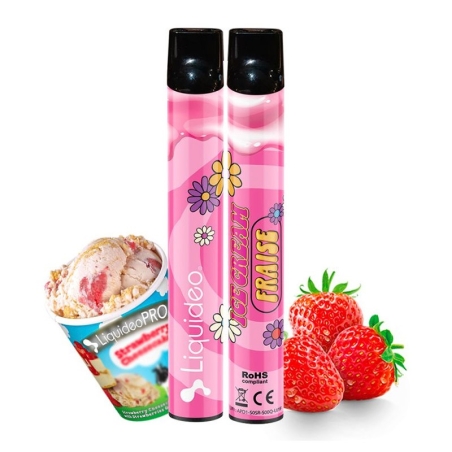 Puff Ice Cream Fraise - Wpuff Liquideo pas cher Puff Ice Cream Fraise - Wpuff Liquideo pas cher