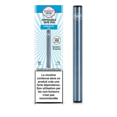 Vape Pen Bubblegum Ice - Dinner Lady Puff, la cigarette électronique jetable pas cher Vape Pen Bubblegum Ice - Dinner Lady Puff, la cigarette électronique jetable pas cher