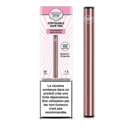 Vape Pen Strawberry Macaroon - Dinner Lady Puff, la cigarette électronique jetable pas cher Vape Pen Strawberry Macaroon - Dinner Lady Puff, la cigarette électronique jetable pas cher