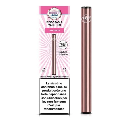 Vape Pen Pink Berry - Dinner Lady Puff, la cigarette électronique jetable pas cher