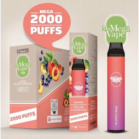 Pods Jetables 2000 Puff 7ml - Ma Mega Vape by Ma Petite Vape Pods Jetables 2000 Puff 7ml - Ma Mega Vape by Ma Petite Vape