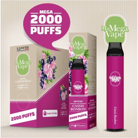 Pods Jetables 2000 Puff 7ml - Ma Mega Vape by Ma Petite Vape pas cher Pods Jetables 2000 Puff 7ml - Ma Mega Vape by Ma Petite Vape pas cher