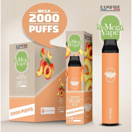 Pods Jetables 2000 Puff 7ml - Ma Mega Vape by Ma Petite Vape Pods Jetables 2000 Puff 7ml - Ma Mega Vape by Ma Petite Vape