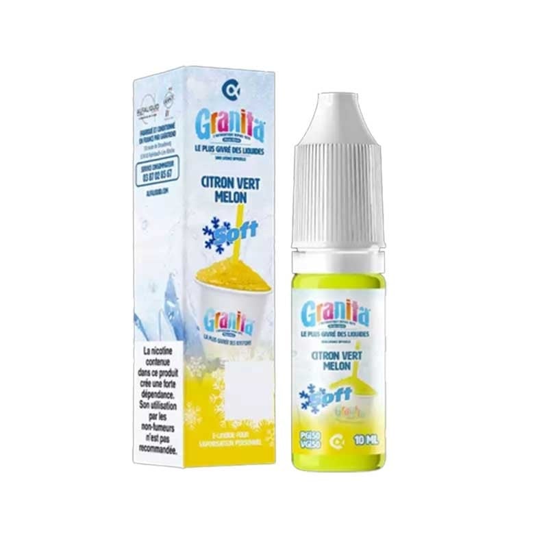 e-liquide Citron Vert Melon 10 ml - Granita Soft by Alfaliquid pas cher e-liquide Citron Vert Melon 10 ml - Granita Soft by Alfaliquid pas cher