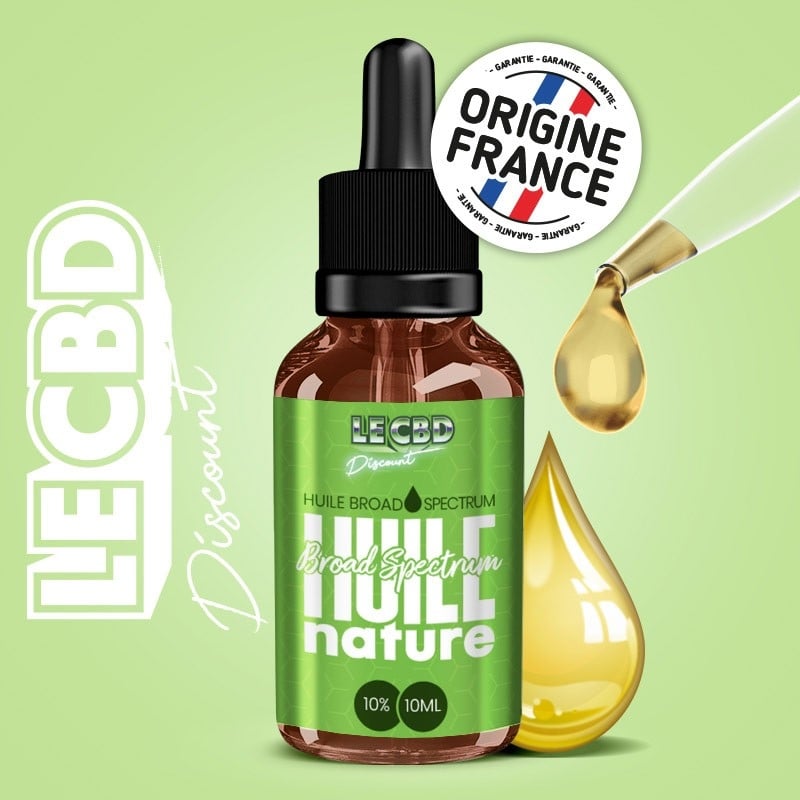 e-liquide Huile CBD Broad Spectrum Nature 10 ml - Le CBD Discount pas cher
