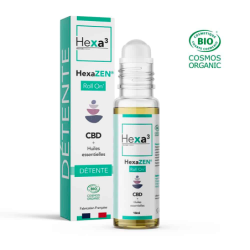 Roll-on CBD Détente 10ml - HexaZEN® Cosmétiques CBD pas cher