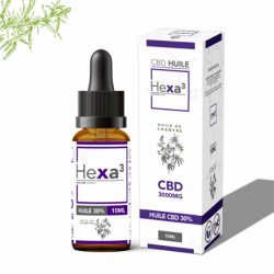 Huile CBD 30% Chanvre Bio 10ml - Hexa3 Huiles CBD pas cher