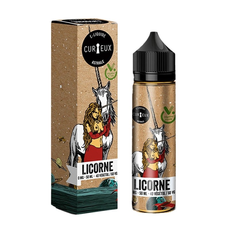 e-liquide Licorne Végétol 50 ml - Curieux pas cher