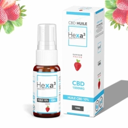 Huile CBD 10% Fraise Huile MCT Spray 10ml Hexa3 pas cher