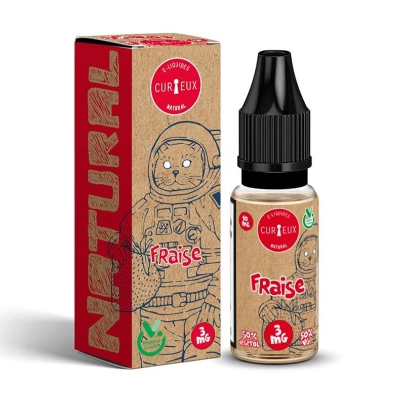 e-liquid Strawberry 10 ml Natural - Curieux cheap