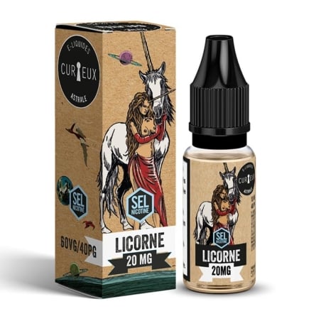 e-liquid Licorne nicotine salt 10 ml Astrale - Curieux cheap