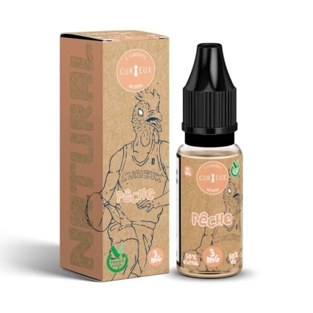 e-liquide Pêche 10 ml Edition Natural - Curieux pas cher
