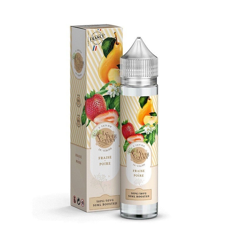 e-liquide Fraise Poire 50 ml - Le Petit Verger pas cher
