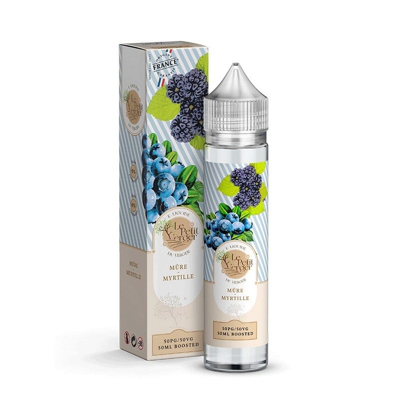 e-liquide Mûre Myrtille 50 ml - Le Petit Verger pas cher