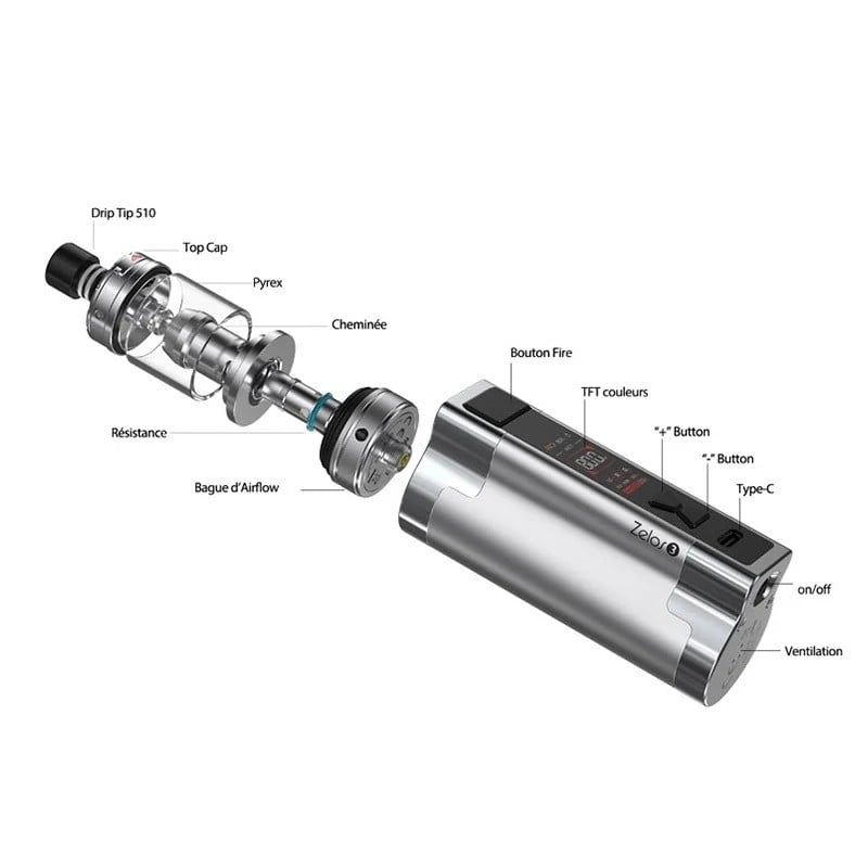 Box Mod Zelos 3 Kit - Aspire pas cher