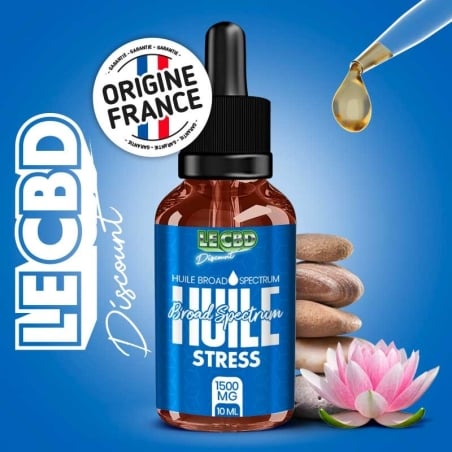 Huile CBD Broad Spectrum Stress 10 ml - Le CBD Discount pas cher