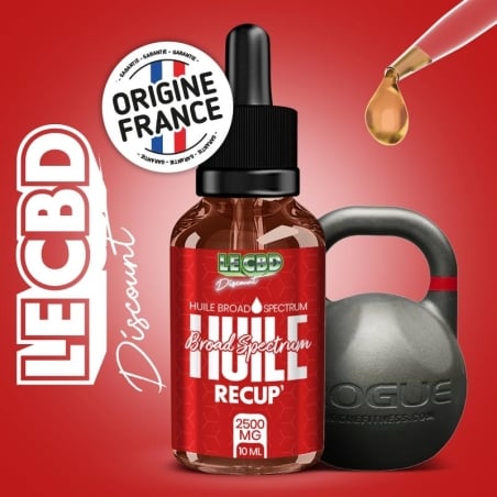 Huile CBD Broad Spectrum Recup' 10 ml - Le CBD Discount pas cher