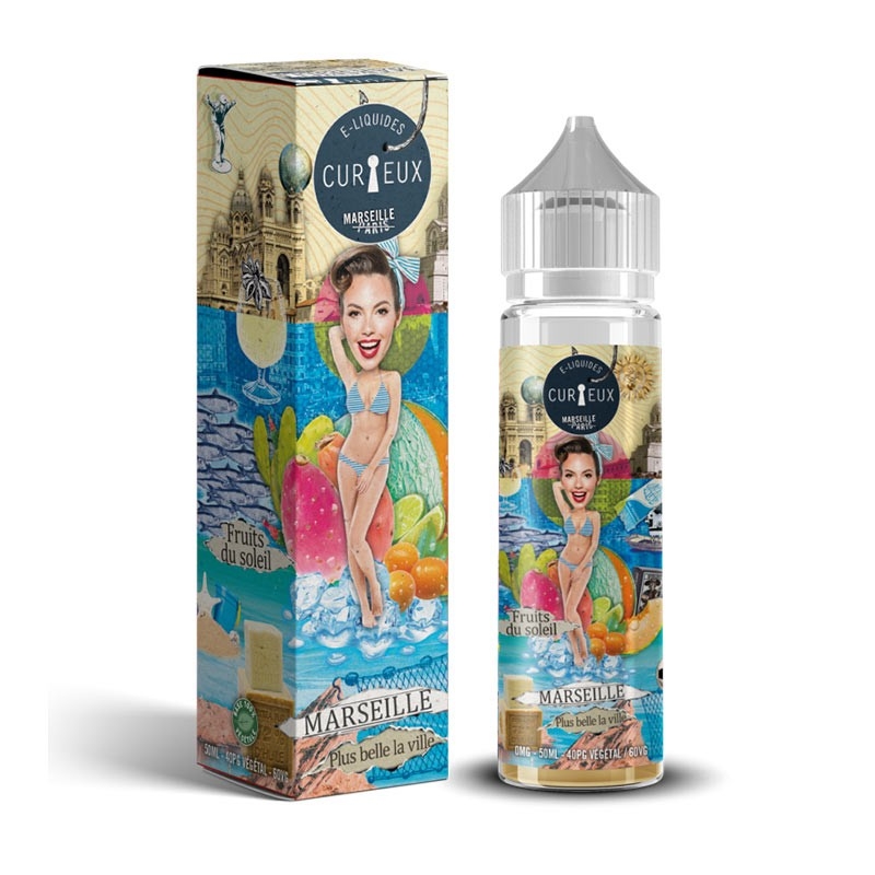e-liquid Marseille, Plus Belle La Ville 50 ml Hexagone - Curieux cheap price