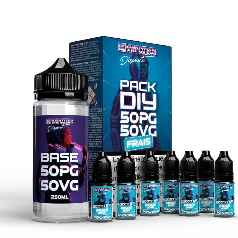 Pack DIY Frais 200 ml - Le Vapoteur Discount pas cher