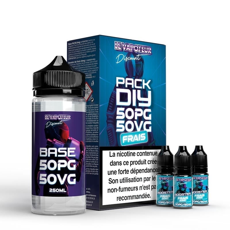 Pack DIY Frais 200 ml - Le Vapoteur Discount pas cher