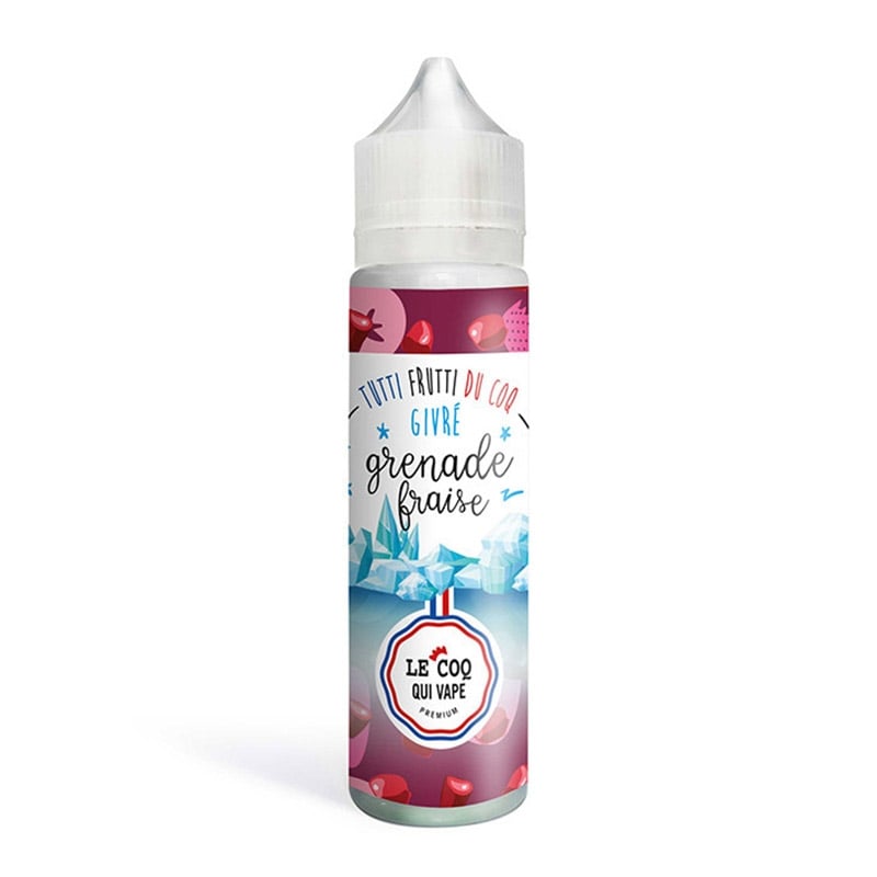 e-liquide Grenade Fraise Givré 50 ml Tutti Frutti - Le Coq Qui Vape pas cher