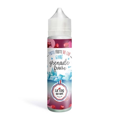 Grenade Fraise Givré 50 ml Tutti Frutti - Le Coq Qui Vape pas cher