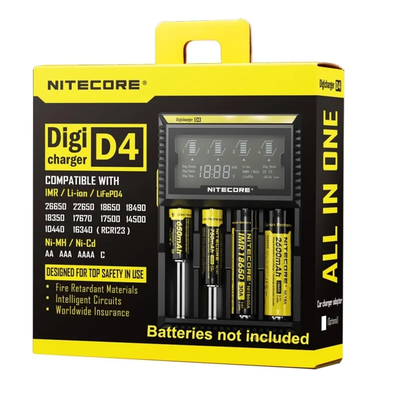 Chargeur Nitecore D4 pas cher Chargeur Nitecore D4 pas cher