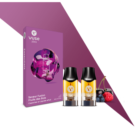 Capsules ePod 2 Fusion Fruits des Bois Sel De Nicotine - Vuse pas cher