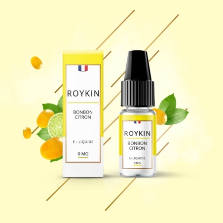Bonbon Citron 10 ml - Roykin pas cher Bonbon Citron 10 ml - Roykin pas cher