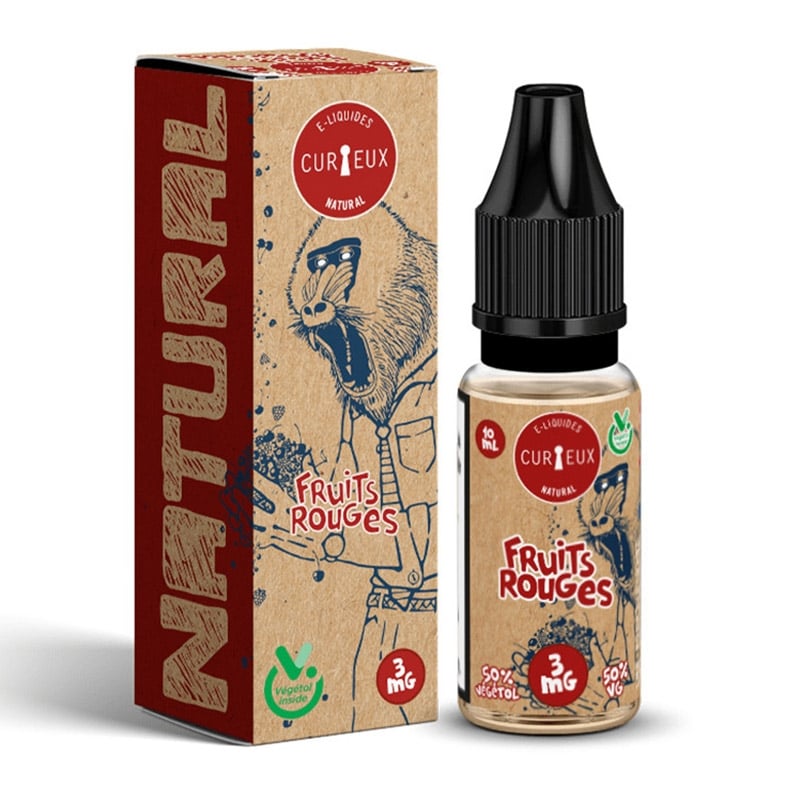 e-liquide Fruits Rouges 10 ml Edition Natural - Curieux pas cher