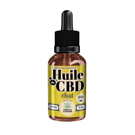 Huile CBD Broad Spectrum - Chat 10 ml - Terre Du Chanvre