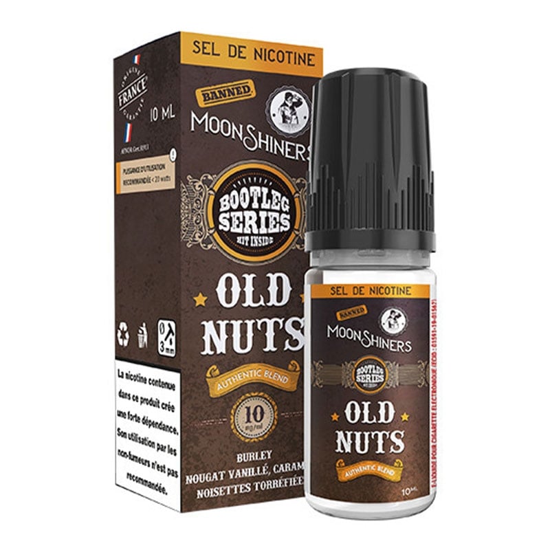 E-liquid Authentic Blend Old Nuts Nicotine Salt 10 ml Bootleg Series - Moonshiners at a great price