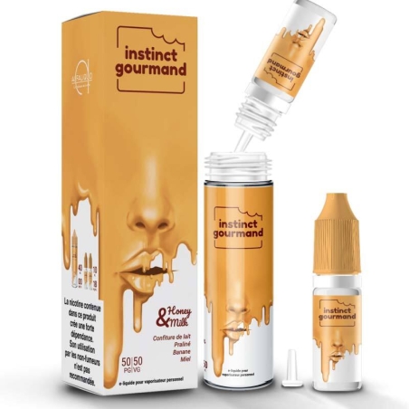 Honey & Milk 50 ml Cool N'Fruit - Alfaliquid pas cher Honey & Milk 50 ml Cool N'Fruit - Alfaliquid pas cher