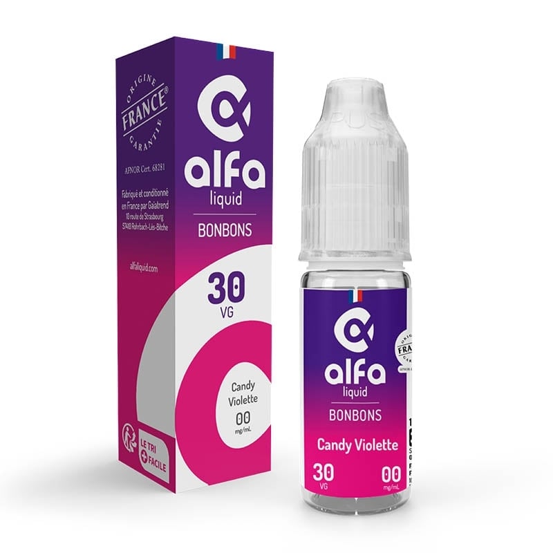 e-liquide Candy Violette 70/30 10 ml - Alfaliquid pas cher e-liquide Candy Violette 70/30 10 ml - Alfaliquid pas cher