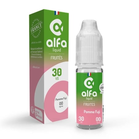 e-liquide Pomme Fuji 70/30 10 ml - Alfaliquid pas cher