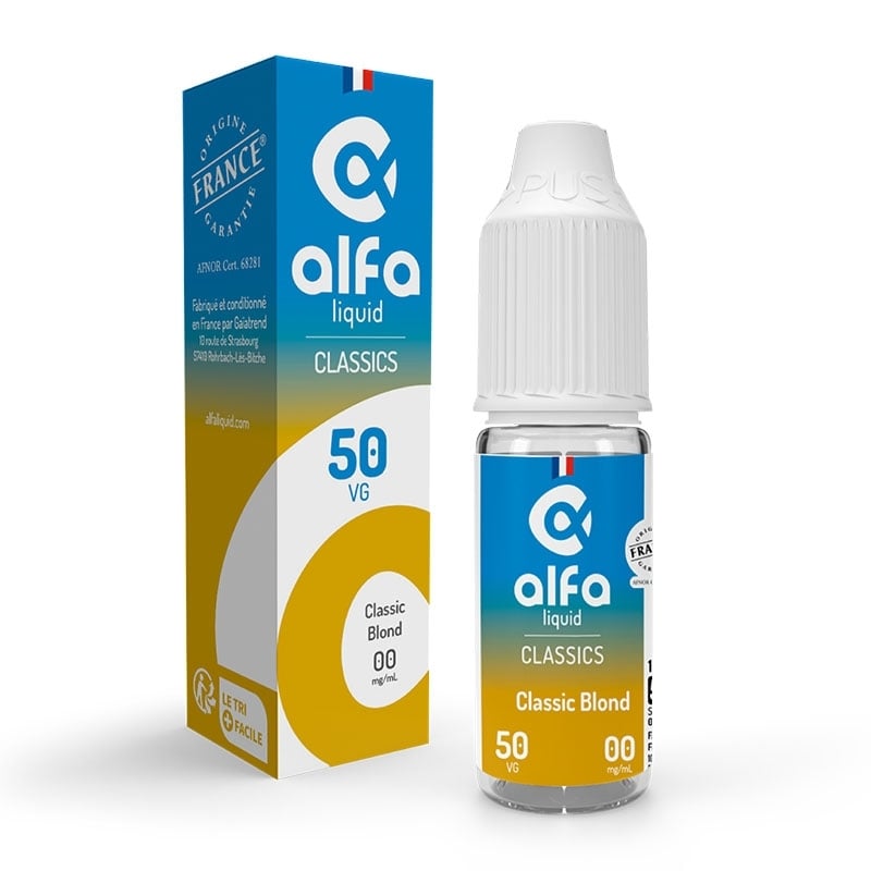 e-liquide Classic Blond 50/50 10 ml - Alfaliquid pas cher